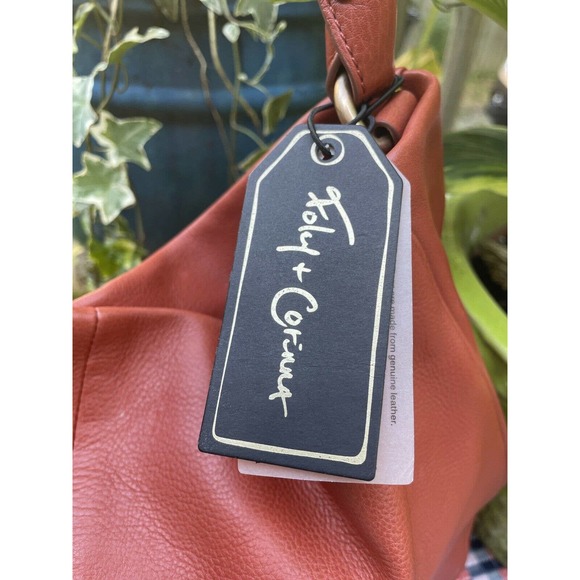 Foley Corinna Kate Hobo Genuine Leather Rust Pre-owned Shoulder bag - Picture 4 of 10